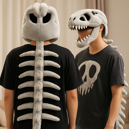 DinoBones™ – Realistisch Dino Skelet Kostuum – Fantasierijk Verkleedspel