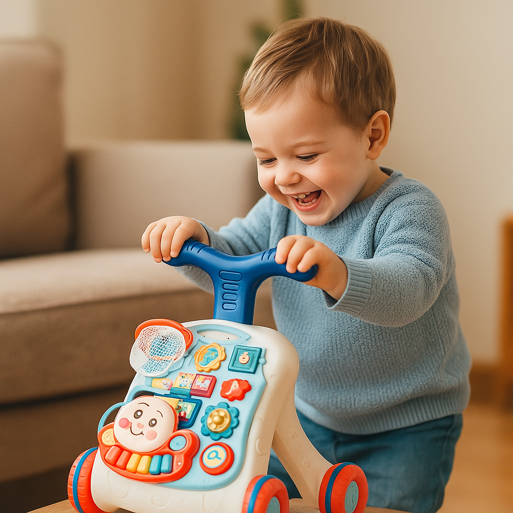 StepNPlay™ – 3-in-1 Looptrainer en Speelcentrum – Interactieve Baby Walker