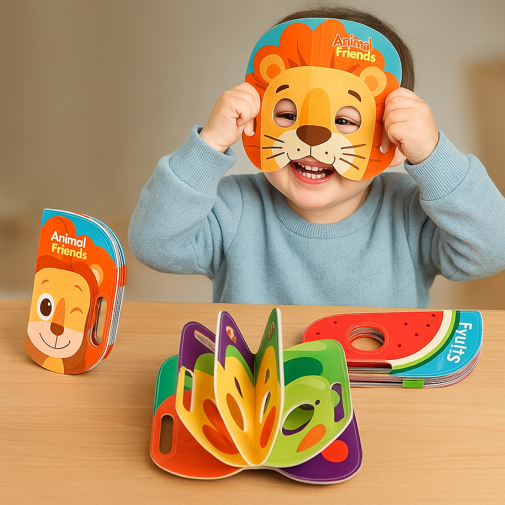Imagimask™ – Stoffen Maskerboek voor Kinderen – Creatief Educatief Speelgoed