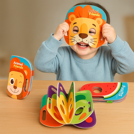 Imagimask™ – Stoffen Maskerboek voor Kinderen – Creatief Educatief Speelgoed