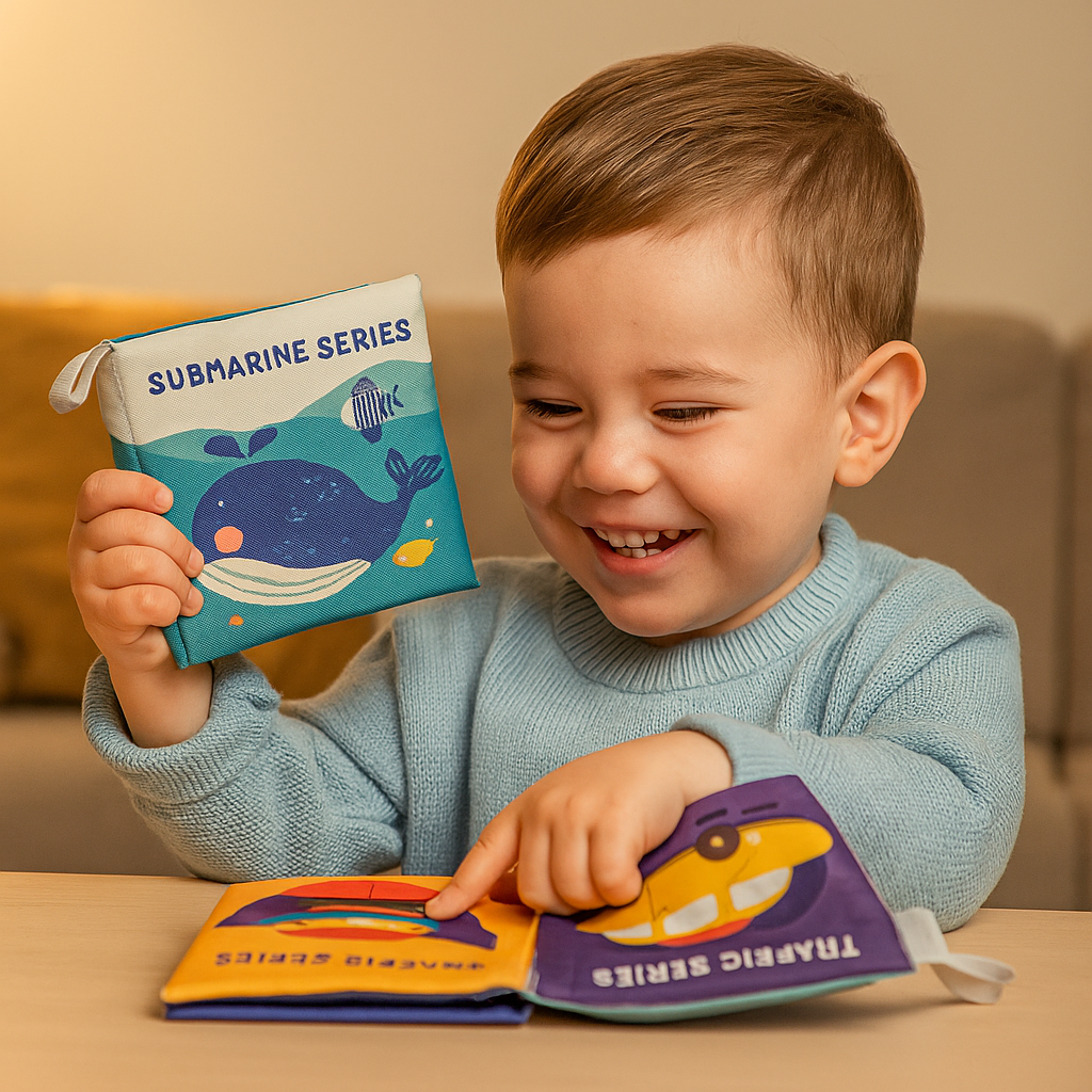 CrumpleTales™ – Knisperend Stoffen Boek – Sensorisch Badspeelgoed Baby’s