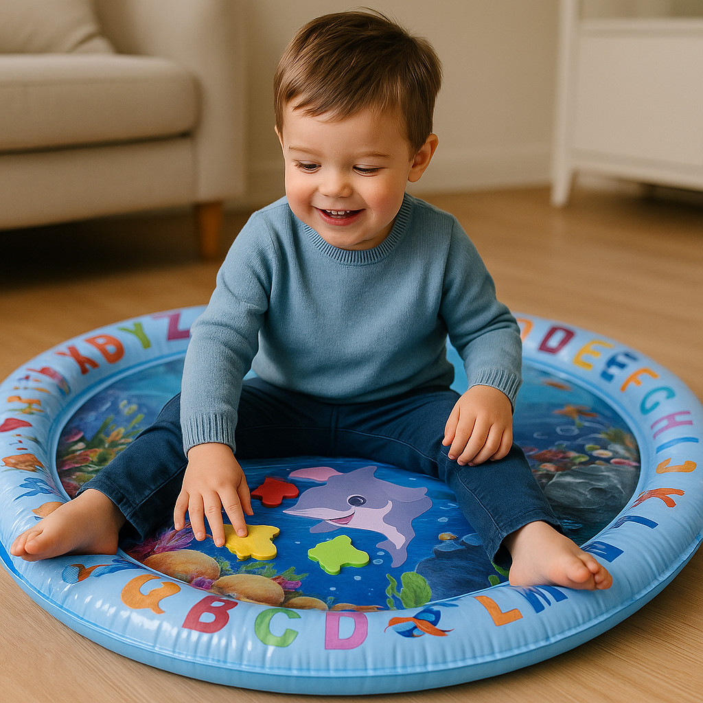 AquaTots™ – Sensorische Watermat voor Baby’s – Ontwikkelend Speelkleed