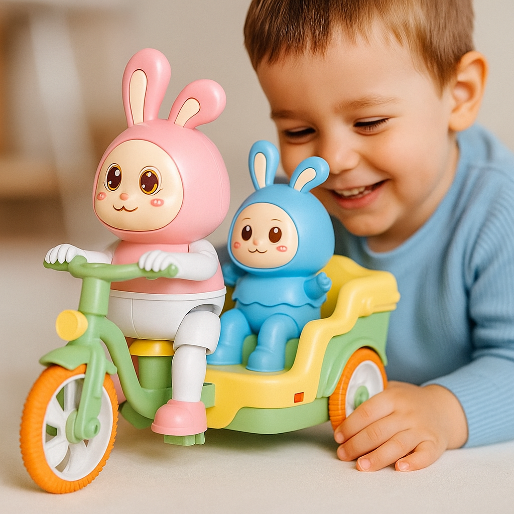 HoppiRiders™ – Muzikale Fietsende Konijntjes – Interactief Speelgoed voor Kinderen