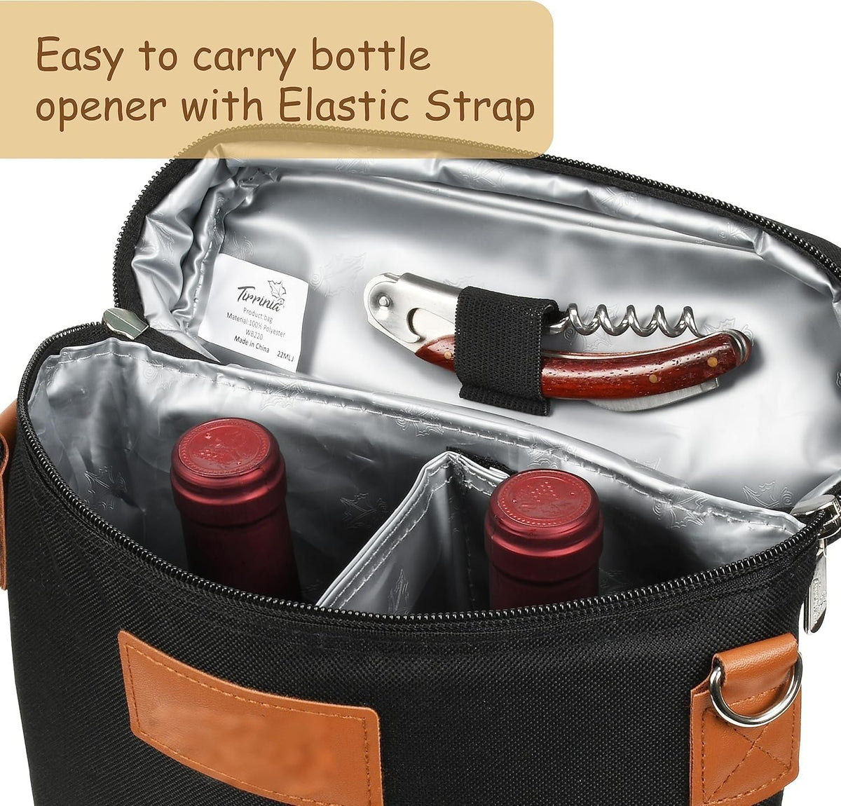 Ciel Wine Tote - Geïsoleerd, Geschikt voor 2 Flessen 6