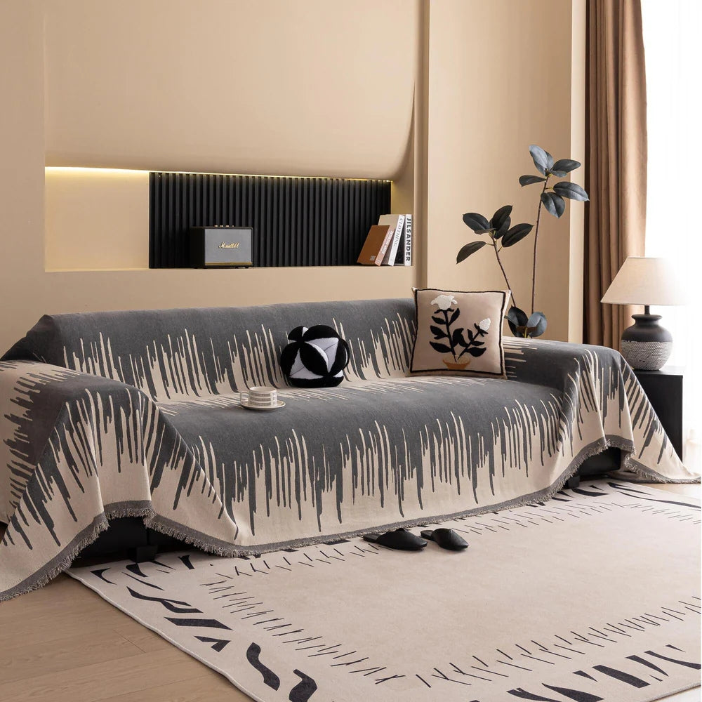 Cielo Bankhoes - Chenille, Penseelstreek Patroon 4