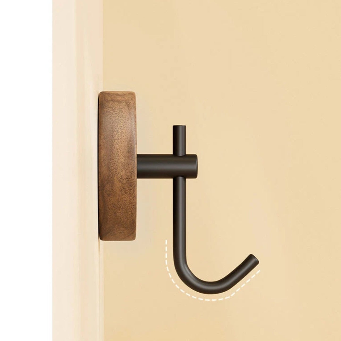 Ciro Muurhaak - Houten, Zelfklevend Ronde Design 3