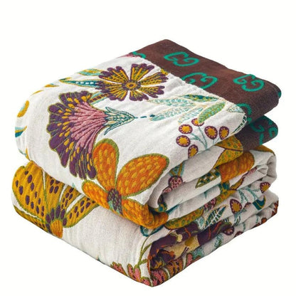 Cleo Floral Dekenworp - 100% Katoen, Omkeerbaar Bloemenpatroon 6