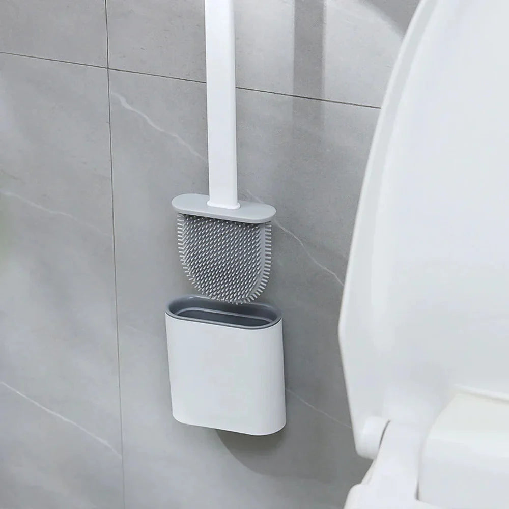 CleverClean Toiletborstel - Siliconen, Antibacterieel en Roestvrij 1