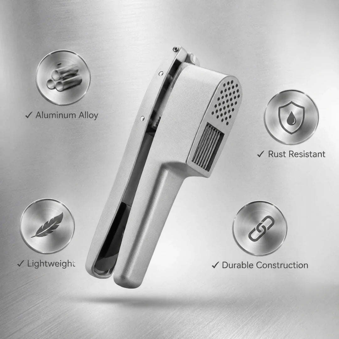 CloveCrush Knoflookpers - Aluminium, Multifunctioneel Gebruik 2