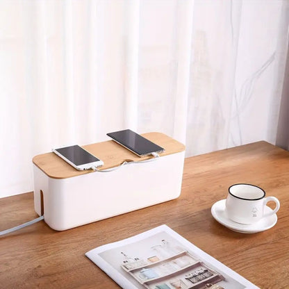 Corda Kabelbox - Bamboe Deksel, Geventileerde Basis 1