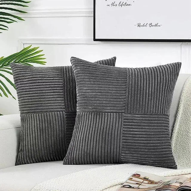Corda Kussensloop - Zachte Corduroy, Minimalistisch Design 0