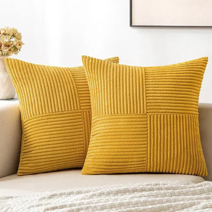 Corda Kussensloop - Zachte Corduroy, Minimalistisch Design 8