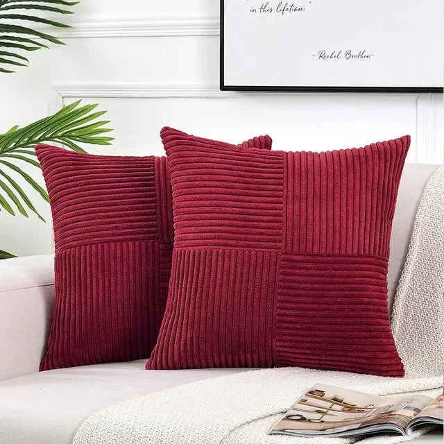 Corda Kussensloop - Zachte Corduroy, Minimalistisch Design 9