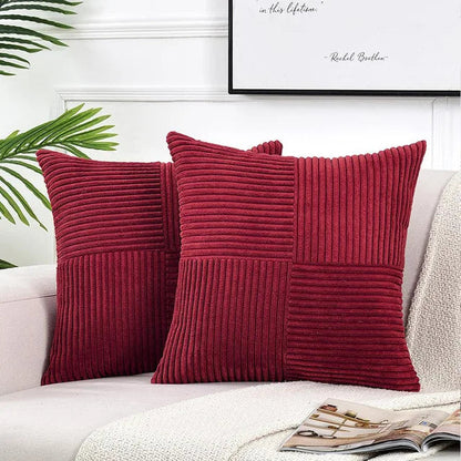 Corda Kussensloop - Zachte Corduroy, Minimalistisch Design 9