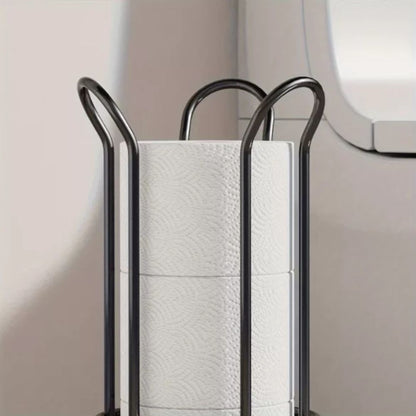 CoreStacker™ – Vrijstaand Toiletrol Rek – Compact 3-Rollen Tissue Organizer