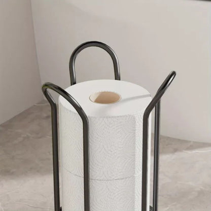 CoreStacker™ – Vrijstaand Toiletrol Rek – Compact 3-Rollen Tissue Organizer