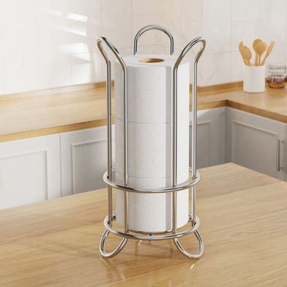 CoreStacker™ – Vrijstaand Toiletrol Rek – Compact 3-Rollen Tissue Organizer