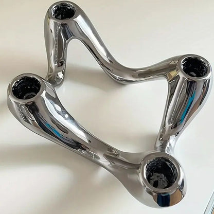 Cosmo Ripple Kaarsenhouder - Keramiek, Sculpturaal Design 2