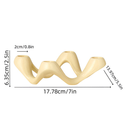 Cosmo Ripple Kaarsenhouder - Keramiek, Sculpturaal Design 6