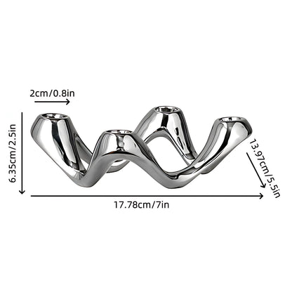 Cosmo Ripple Kaarsenhouder - Keramiek, Sculpturaal Design 7