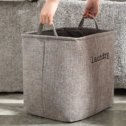 CosyCube Wasmand - Lichtgewicht Opvouwbaar Stofdesign met Stevige Handvatten 4