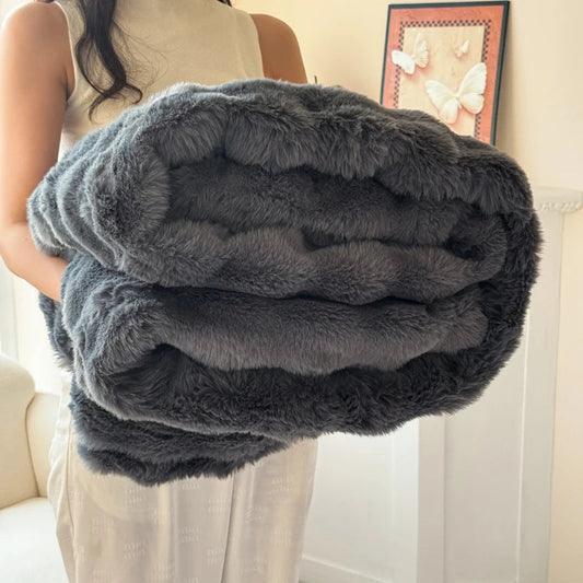 Cozynest Fleece Deken - Dubbellaags Imitatiekonijnenbont, Zacht en Warm 0