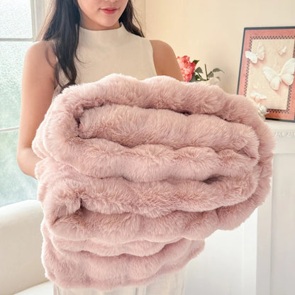 Cozynest Fleece Deken - Dubbellaags Imitatiekonijnenbont, Zacht en Warm 6