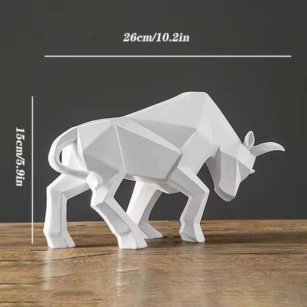 Crea Bull Beeldje - Eco-Vriendelijk Hars, Uniek Handgemaakt Decor 2