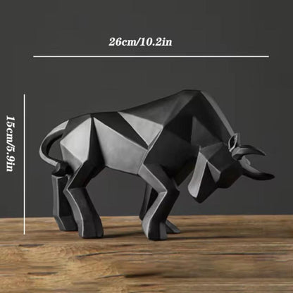 Crea Bull Beeldje - Eco-Vriendelijk Hars, Uniek Handgemaakt Decor 3