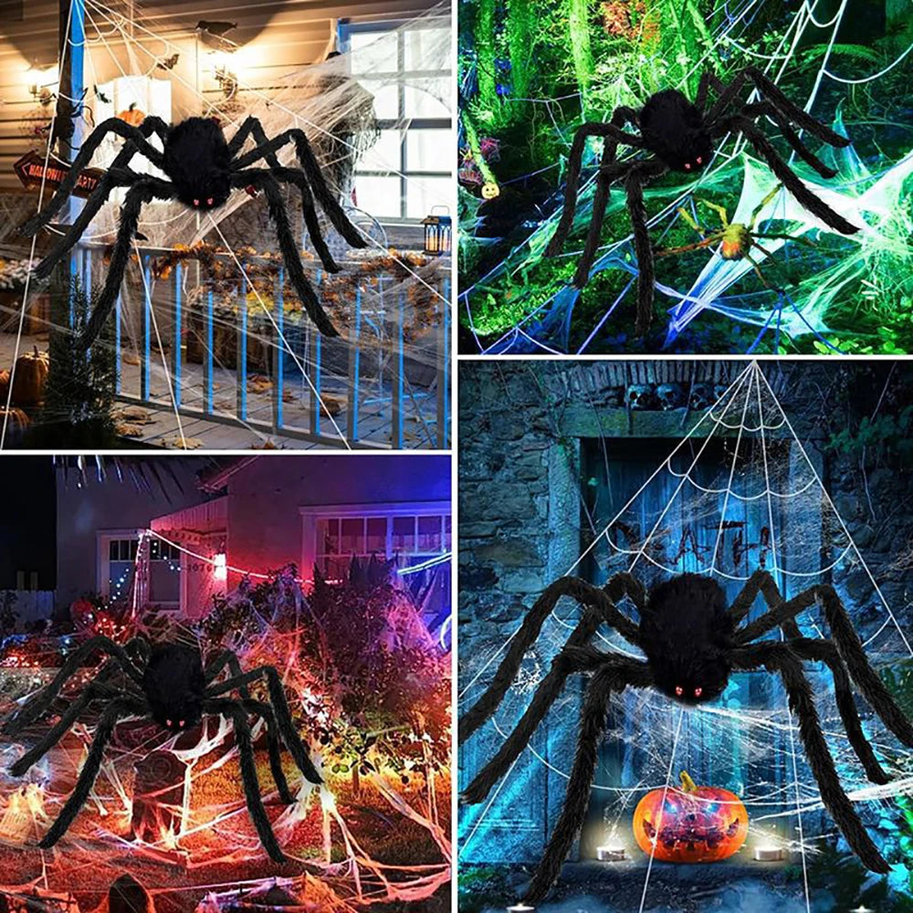 Creston Halloween Spinnenweb XXL - Pluizig, Weerbestendig, 5 Meter, Halloween Decoratie Voor Buiten 4