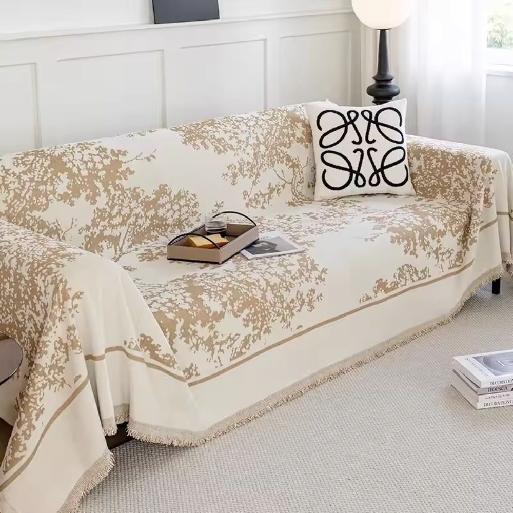 Cynthia Bankhoes voor Hoekbank - Zachte Chenille, Geometrisch Bloemmotief 4