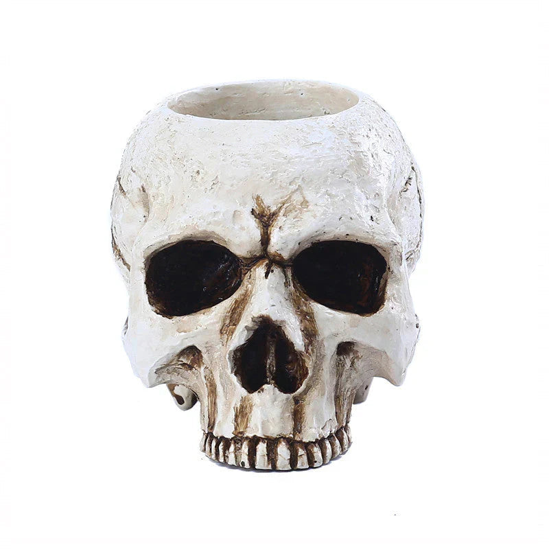 Cyrus Doodskop Kaarsenhouder - Hars, Uniek Halloween Decor 7