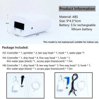 PlantPulse™ – Slim Automatisch Bewateringssysteem – Kamerplanten Druppel Irrigatie