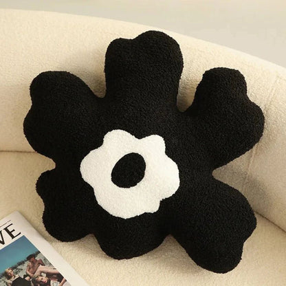 Daisy Doodle Sierkussen - Zacht Pluche, Bloemenmotief voor Kussens Bank 0