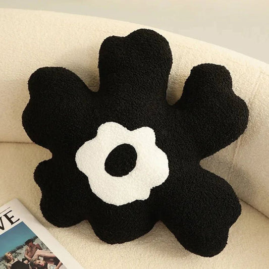 Daisy Doodle Sierkussen - Zacht Pluche, Bloemenmotief voor Kussens Bank 0