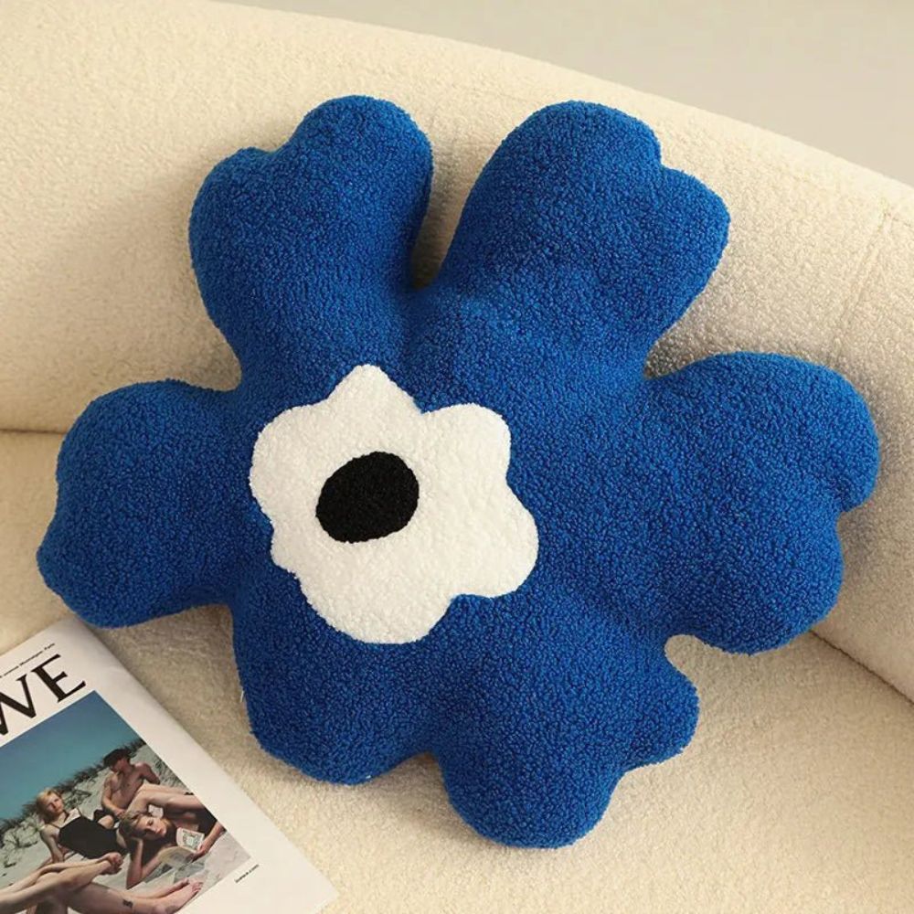 Daisy Doodle Sierkussen - Zacht Pluche, Bloemenmotief voor Kussens Bank 5