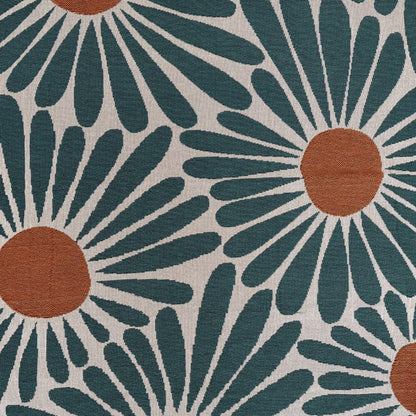 Dalia Woven Blanket - Cotton-Blend with Daisy Pattern 2