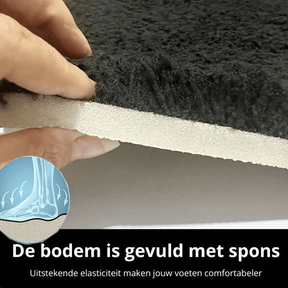 AquaSoftStripe™ – Dikke Absorberende Badmat – Antislip Badkamer Comfort
