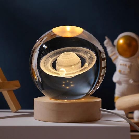 CelestiGlow™ – Betoverende Glaslamp met Hemelontwerp – LED Tafellamp