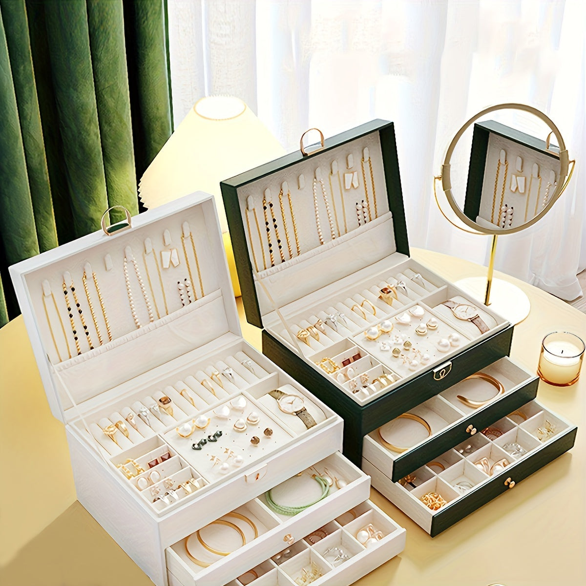 GlamBox™ – Sieraden Opbergdoos – Lade Organizer Case