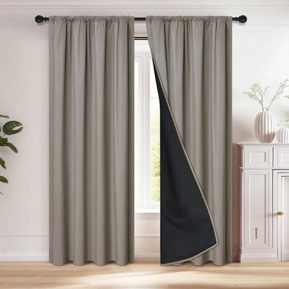 Dusklyn Verduisterend Gordijn - 100% Polyester, Lichtblokkerend voor Woonkamer en Slaapkamer 7