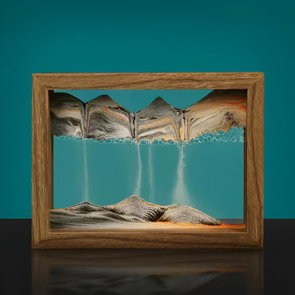 SandFlow™ – Roterende Zandkunst Decoratie – 360° Relaxatie Frame