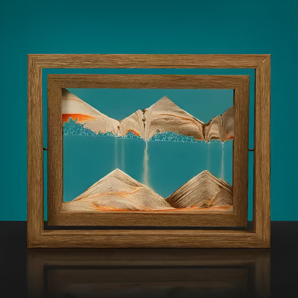 SandFlow™ – Roterende Zandkunst Decoratie – 360° Relaxatie Frame