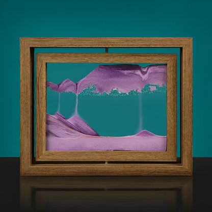 SandZen360™ – 360° Roterende Zandkunst Frame – Rustgevende Quicksand Decoratie