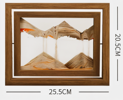 SandZen360™ – 360° Roterende Zandkunst Frame – Rustgevende Quicksand Decoratie