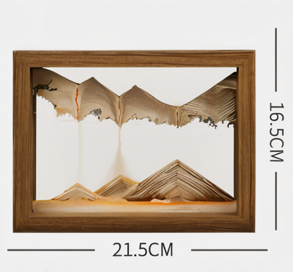 SandZen360™ – 360° Roterende Zandkunst Frame – Rustgevende Quicksand Decoratie