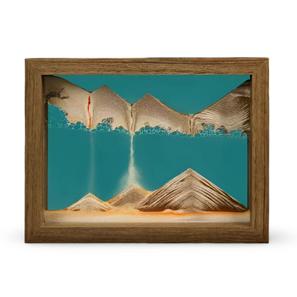 SandZen360™ – 360° Roterende Zandkunst Frame – Rustgevende Quicksand Decoratie