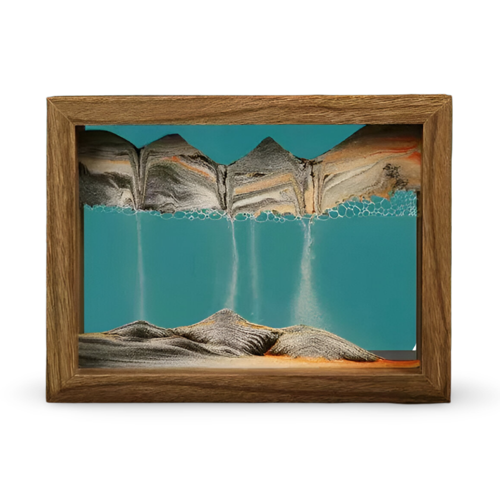 SandFlow™ – Roterende Zandkunst Decoratie – 360° Relaxatie Frame