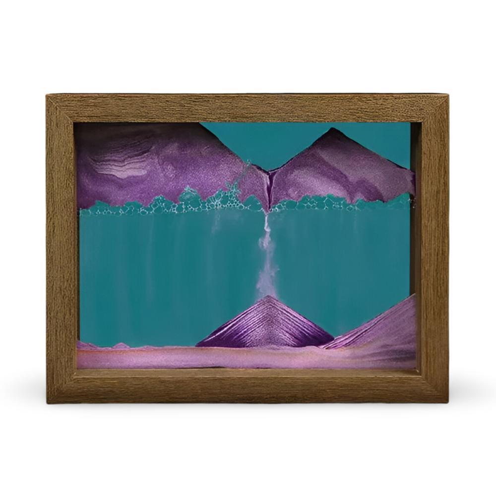 SandFlow™ – Roterende Zandkunst Decoratie – 360° Relaxatie Frame