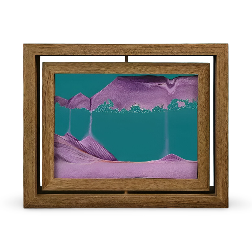 SandFlow™ – Roterende Zandkunst Decoratie – 360° Relaxatie Frame
